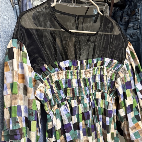 Multicolor Patterned Dress - Picture 3 of 3